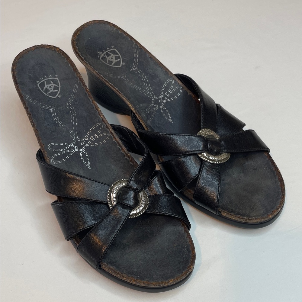 Ariat Women's Black Cross-Strap Sandals